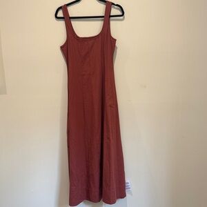 ASOS Sleeveless Maxi Dress in Rust